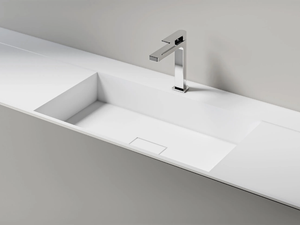 HEXIS 50 - Rectangular washbasin _ Edoné by Agorà